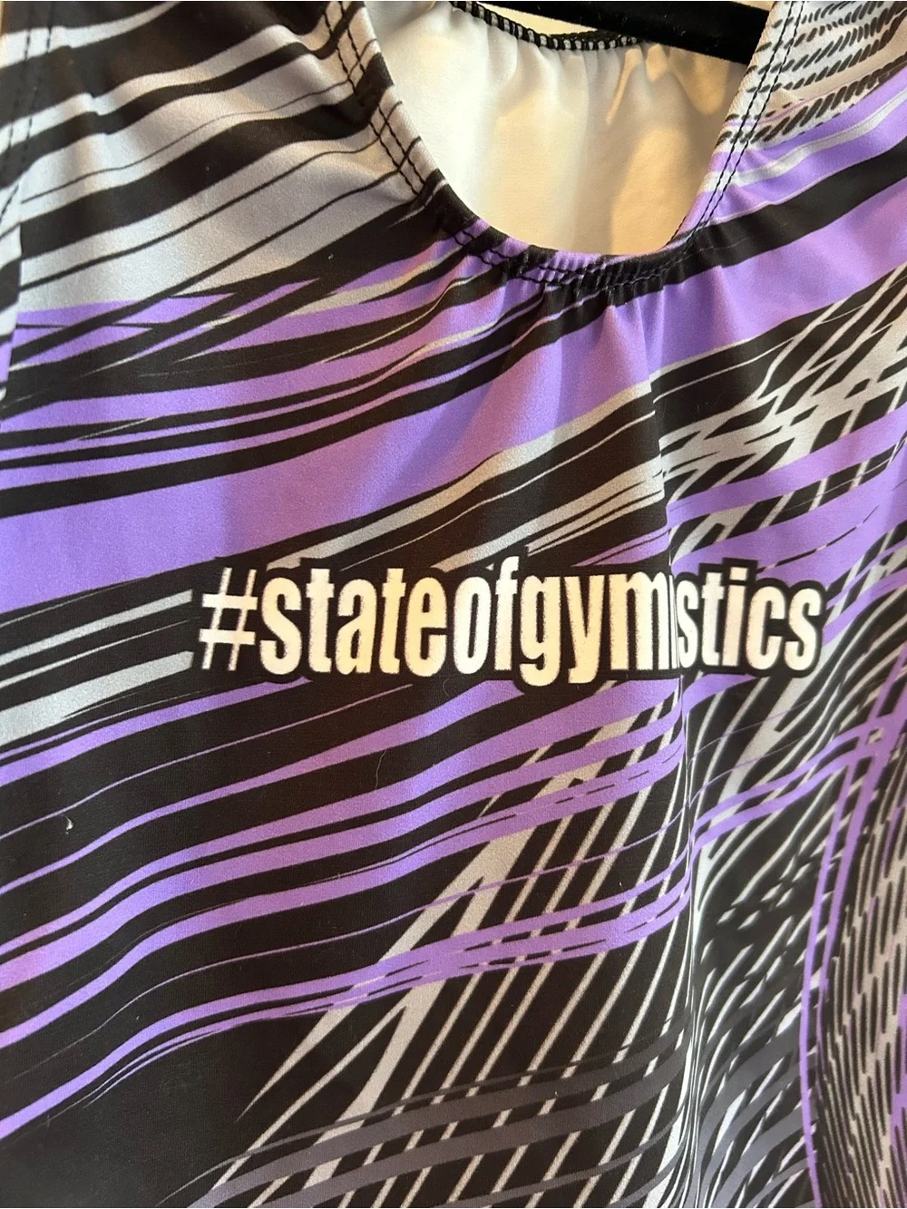 GK “Minnesota” Purple Stripe Girls' Gymnastics Leotard - CL